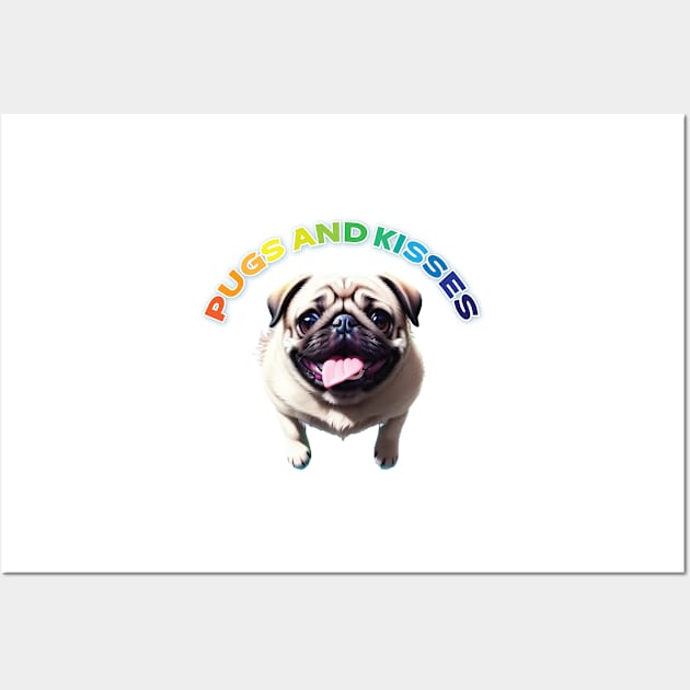 Just Pugs and Kisses 3 Wall Art by Dmytro